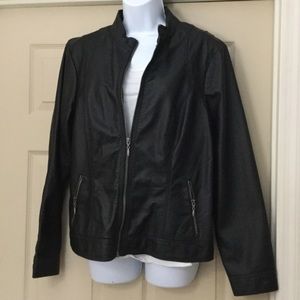 Faux leather jacket